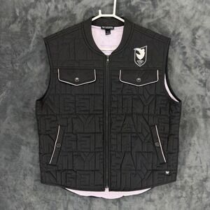 Angel City FC Vest L Black NWSL Soccer Quilted The Wild Collective EUC
